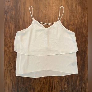 Mossimo white crop top (strappy tank) Size Medium
